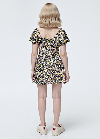 Чорна кежуал сукня Cropp з квітковим принтом