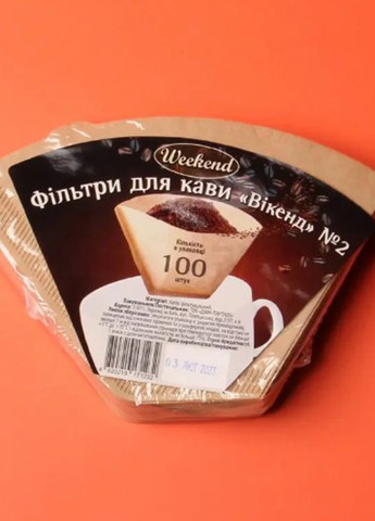 Паперовий фільтр для кави (100 шт) AMZ (307729473)