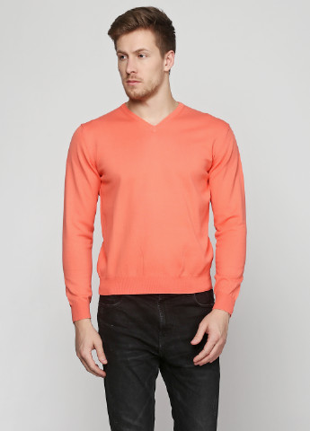 Оранжевый демисезонный пуловер пуловер Barbieri