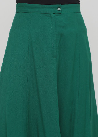 Зеленая кэжуал однотонная юбка The J. Peterman Company клешированная
