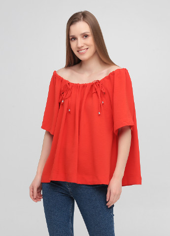 Красная блуза Bebe Plus