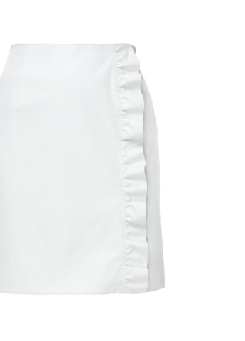 Белая кэжуал однотонная юбка Dafna May