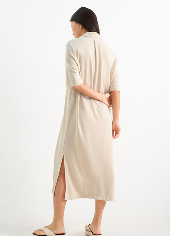Бежева кежуал сукня сукня-футболка C&A однотонна