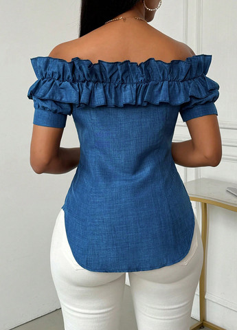 Синяя блуза SHEIN