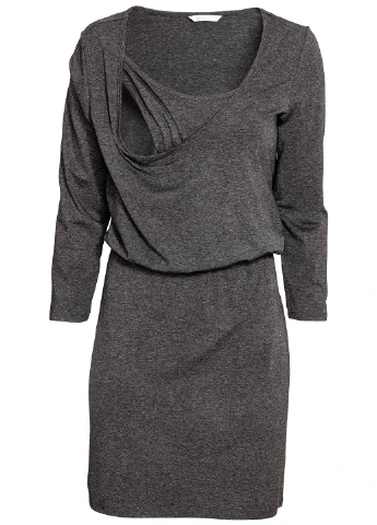 Темно-серое платье демисезон H&M меланжевое