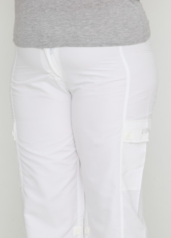 Белые кэжуал демисезонные прямые брюки Fild