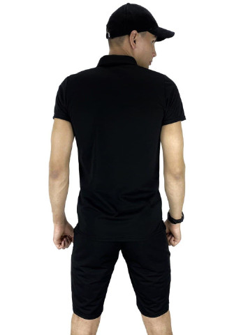 Черная футболка-футболка поло lacosta черная для мужчин Intruder однотонная