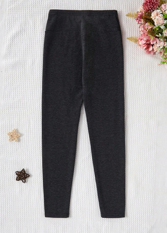 Темно-серые зимние леггинсы SHEIN