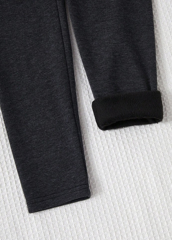 Темно-серые зимние леггинсы SHEIN