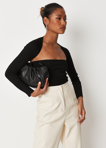Черный демисезонный комплект (топ, болеро) Missguided