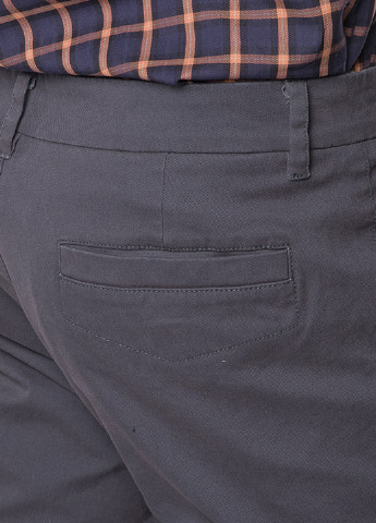 Серые кэжуал демисезонные зауженные брюки MR520