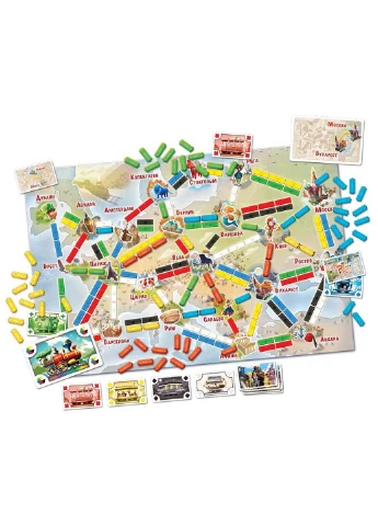 Настольная игра Ticket to Ride Junior Европа Hobby World 29.8 х 29.8 х 7.1 (232007661)