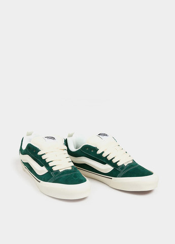 Зеленые кеды Vans с белой подошвой