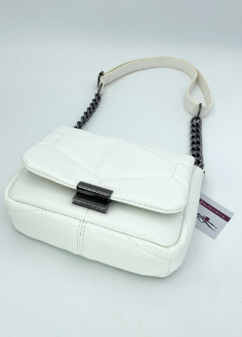 Сумка жіноча крос боді екошкіра стьобана (wel-90500) Біла WeLassie (253982785)