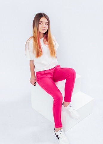 Темно-розовые повседневный демисезонные брюки Носи своє