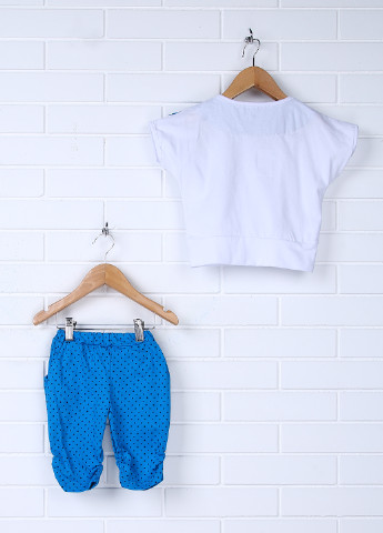 Синій літній комплект (футболка, шорти) Baby Art