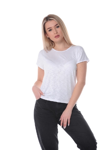 Біла всесезон футболка жіноча Наталюкс 80-2350