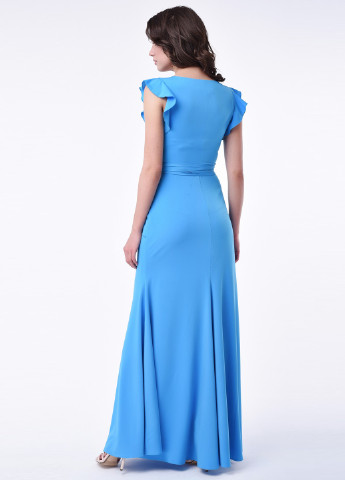 Голубое вечернее платье RicaMare однотонное