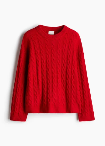 Красный зимний джемпер джемпер H&M