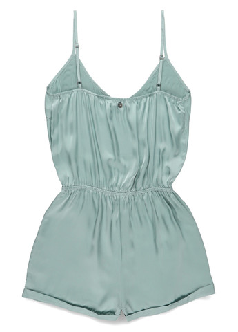 Комбінезон myMO комбінезон-шорти однотонний бірюзовий кежуал поліестер, атлас