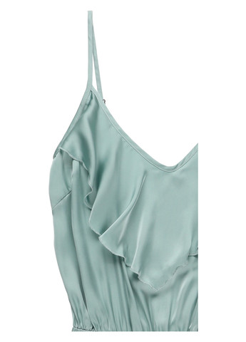 Комбінезон myMO комбінезон-шорти однотонний бірюзовий кежуал поліестер, атлас