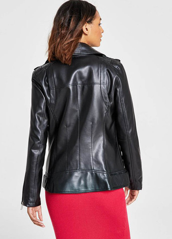 Чорна демісезонна куртка косуха Guess