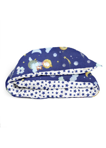 Комплект дитячої постільної білизни на резинці Little Prince Blue Starfall 110х140см (4822052082119) Cosas (252029580)