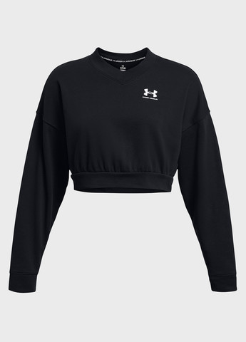 Чорний лонгслів Under Armour логотип без декору (293970872)