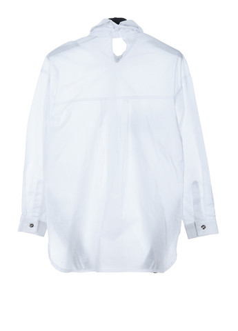 Белая кэжуал рубашка однотонная Mone