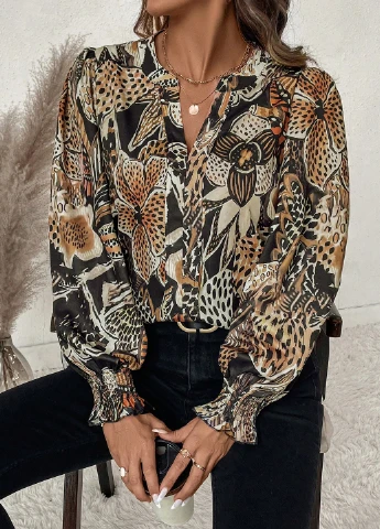 Комбинированная блуза SHEIN