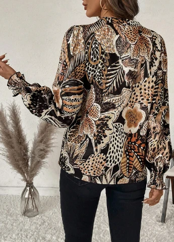 Комбинированная блуза SHEIN