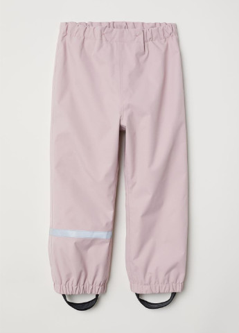 Светло-розовые спортивные демисезонные прямые брюки H&M