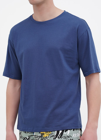 Синяя футболка Lucci