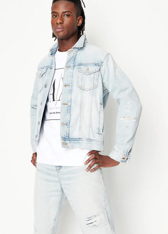 Белый свитшот Armani Exchange логотип без декора (365688591)