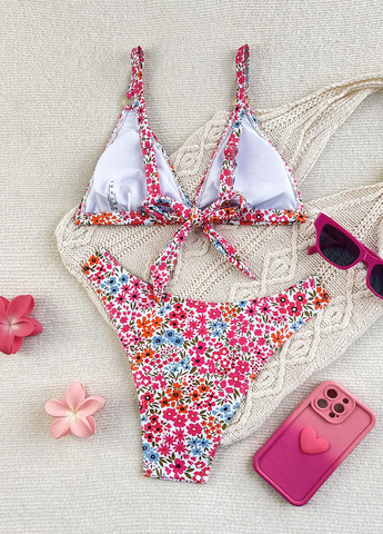 Комбінований літній купальник (ліф, трусики) бікіні, роздільний SHEIN