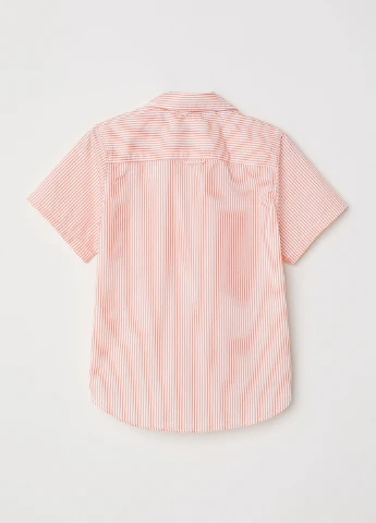 Белая кэжуал рубашка в полоску H&M