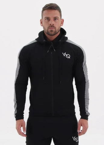Чорний демісезонний спортивний костюм VQH