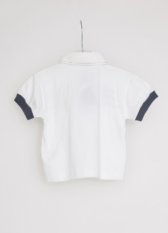 Белая детская футболка-поло для мальчика Marasil однотонная