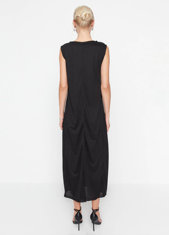 Черное кэжуал платье Trendyol однотонное