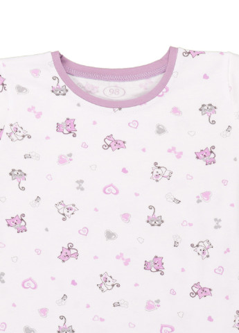 Бузкова всесезон піжама річна для дівчинки футболка + шорти Фламинго Текстиль