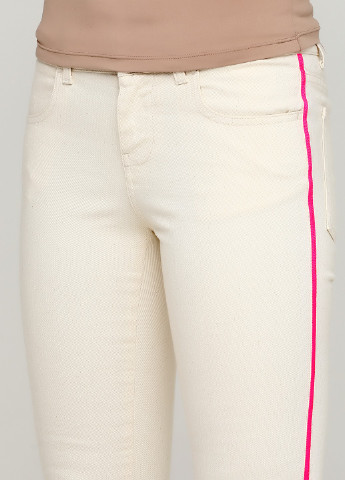 Молочные джинсовые демисезонные зауженные брюки Stella McCartney