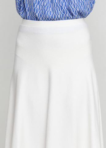 Белая кэжуал однотонная юбка Banana Republic клешированная
