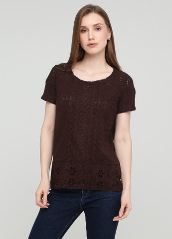 Темно-коричневая летняя блуза Next 544541