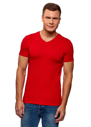 Червона футболка Oodji