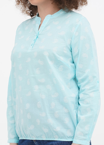 Блакитна демісезонна блузка Minus