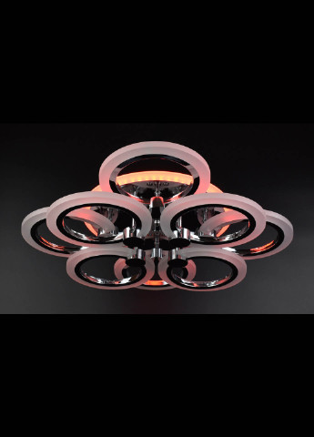 Люстра потолочная LED с пультом A2374/4+4S-RGB-ch Хром 11х45х54 см. Handmade (234538061)