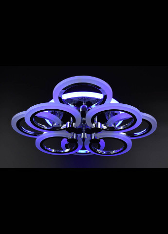Люстра потолочная LED с пультом A2374/4+4S-RGB-ch Хром 11х45х54 см. Handmade (234538061)