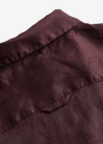 Темно-коричневая домашний рубашка однотонная H&M