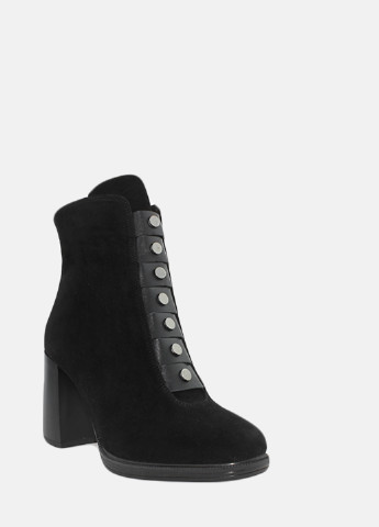 Осенние ботинки re2467-11 черный El passo из натуральной замши