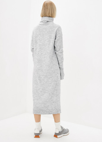 Светло-серое кэжуал платье платье-свитер Sewel меланжевое